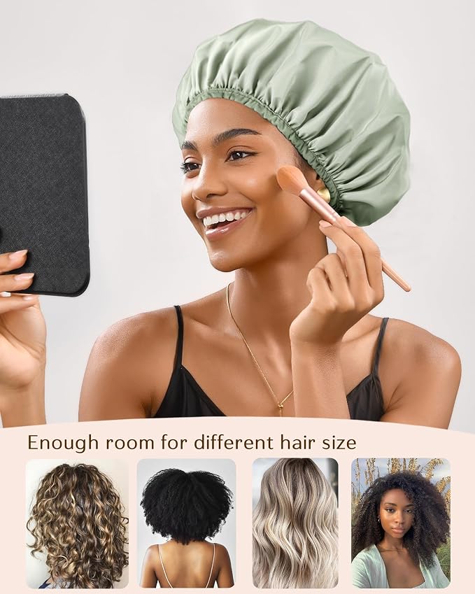 Yanibest Shower Cap Reusable Waterproof - Image 2