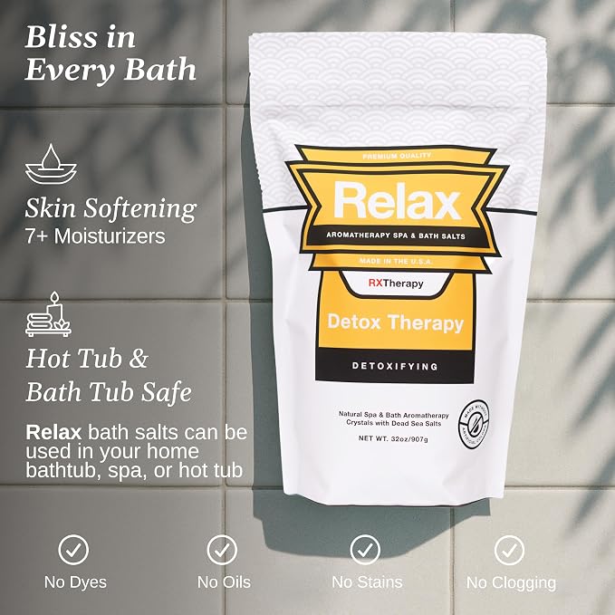 Relax Spa & Bath, Epsom & Dead Sea Salts, Aromatherapy Bath Salts - Image 3