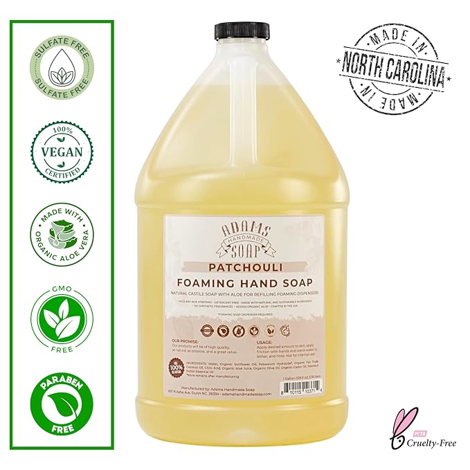 Adams Handmade Soap Liquid Foaming Soap 1 Gal - Image 2