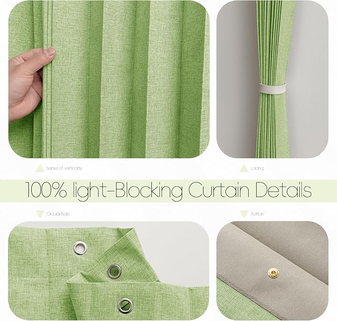 Accordian Door Curtain, 100% Blackout Folding Magnetic Doorway Curtains - Image 5