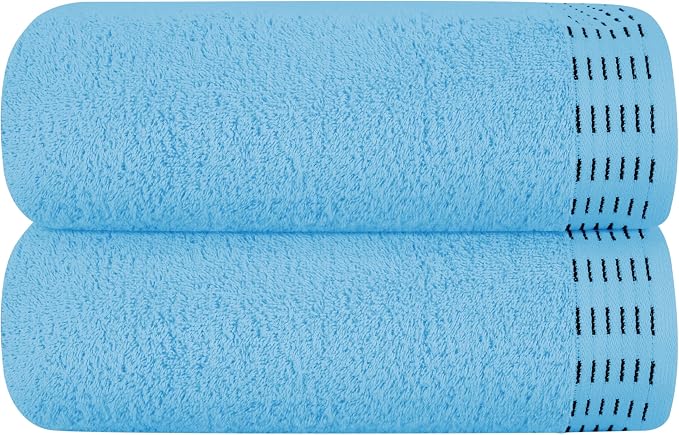 Cotton 2 Pack Oversized Bath Towel Set 28x55 inches, Large Bath Towels by Unknown