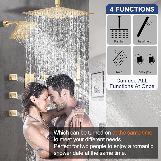 Thermostatic Shower System Dual Shower Heads - Image 2