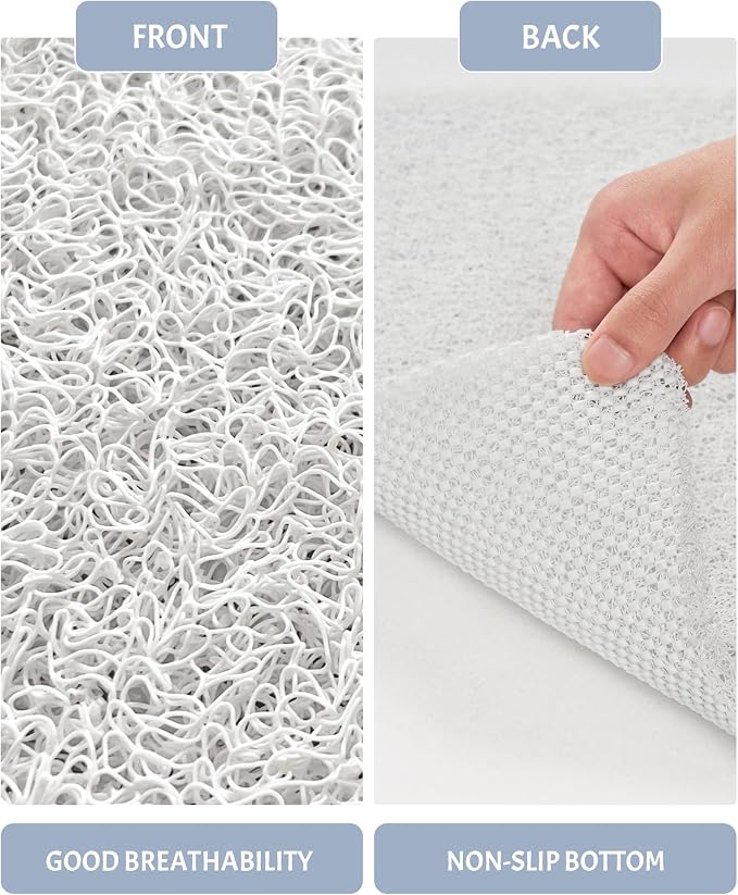 Mecko Loofah Bath Mat for Tub - Image 3