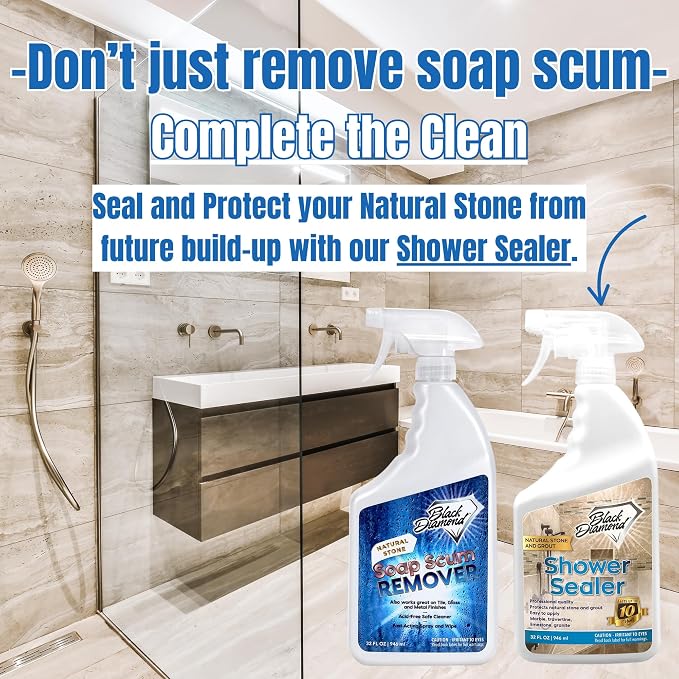 Black Diamond Stoneworks Natural Stone Shower Soap Scum Remover Spray. - Image 8