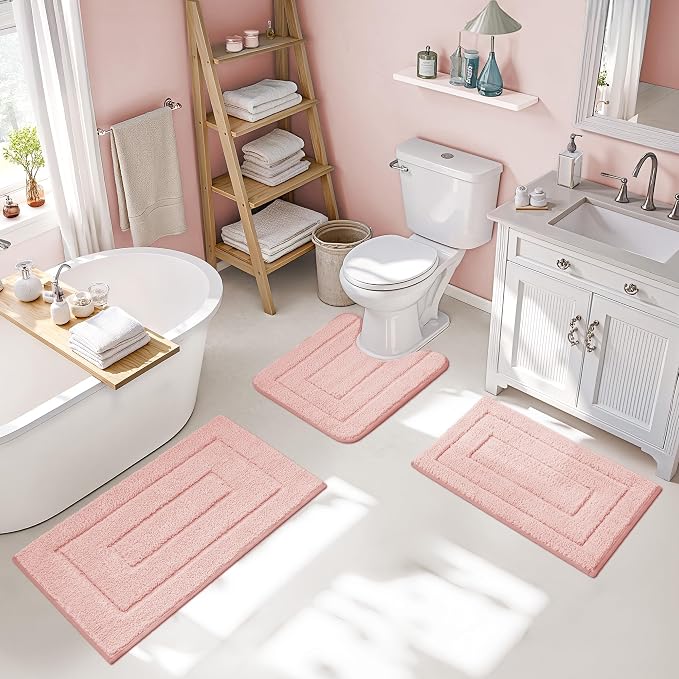 GRANNY SAYS Bathroom Rugs Sets 3 Piece, Soft Absorbent Microfiber Bath Mats - Image 5