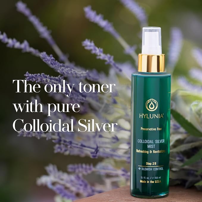 Hylunia Colloidal Silver Mist Toner 5.1 fl. oz. – Hydrating Versatile Toner - Image 3