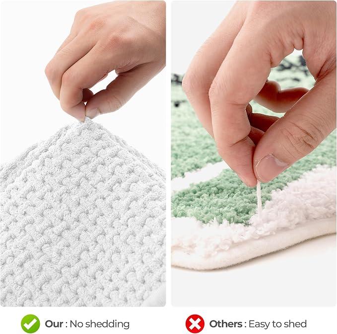 GRANNY SAYS White Bathroom Rugs Non Slip Washable, Absorbent Bath Mats - Image 6
