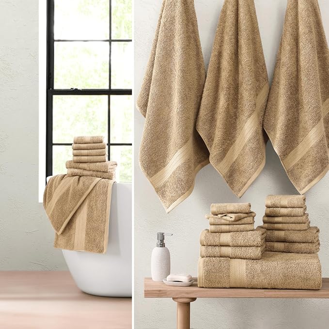 Lane Linen 100% Cotton Towel Set - Image 3
