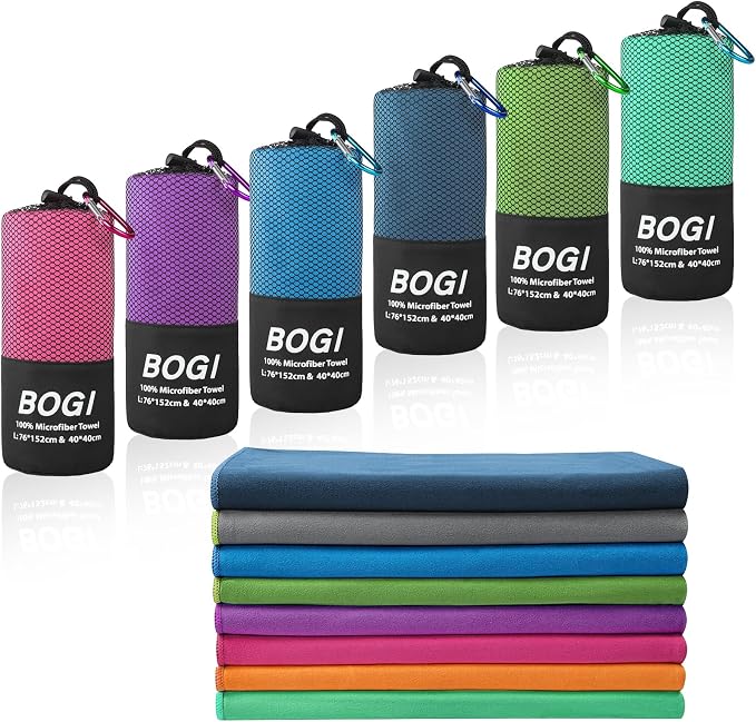 BOGI Microfiber Quick Dry Travel Sports Towel by BOGI