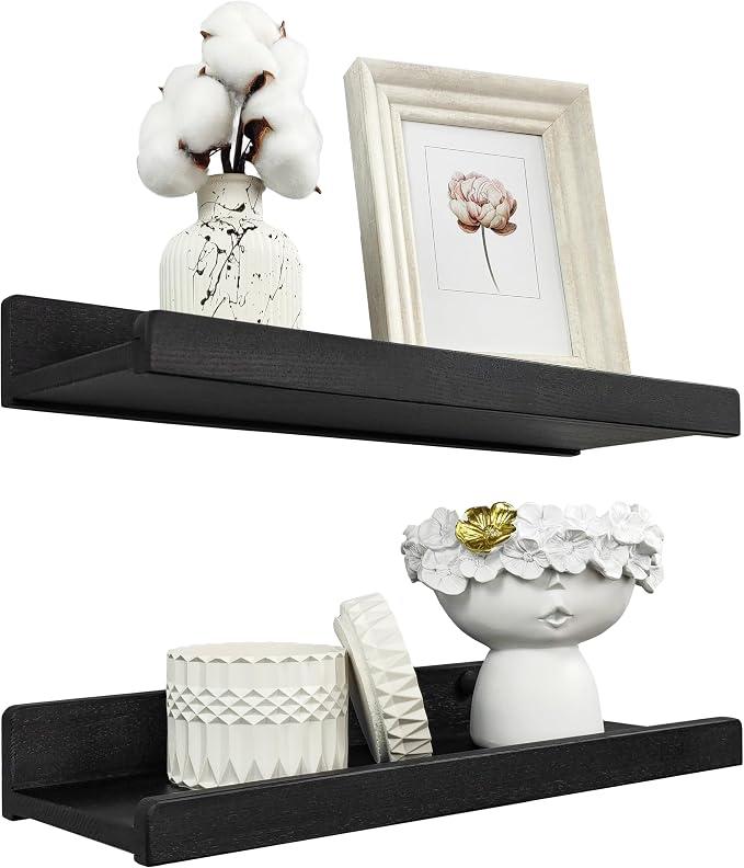 Floating Shelves for Wall 16 inch, Waterproof, Wall Storage Shelves by WoodWedge