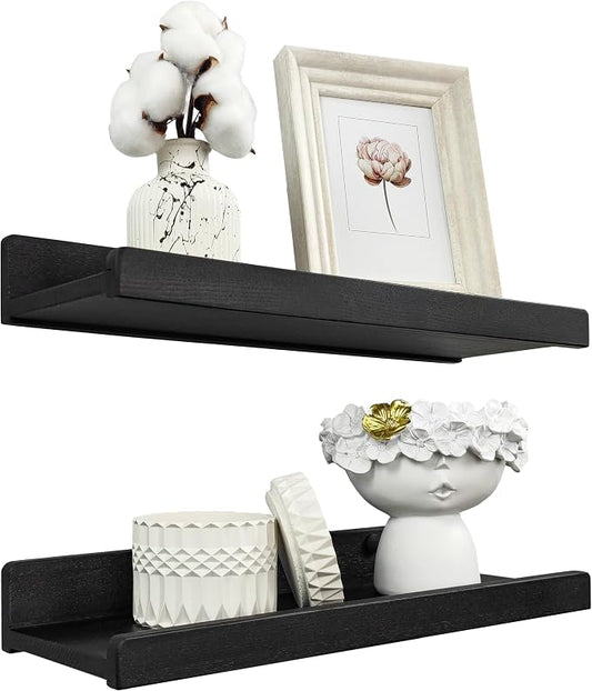 Floating Shelves for Wall 16 inch, Waterproof, Wall Storage Shelves by WoodWedge