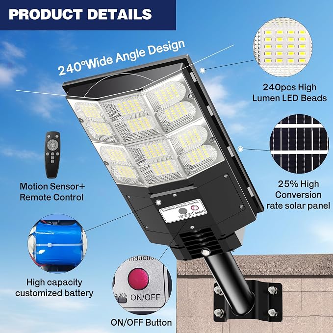 7000W Solar Flood Lights Outdoor - Image 5