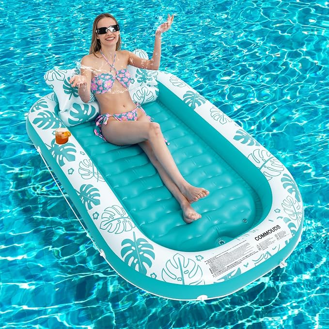 Inflatable Tanning Pool Lounger Float - Image 7