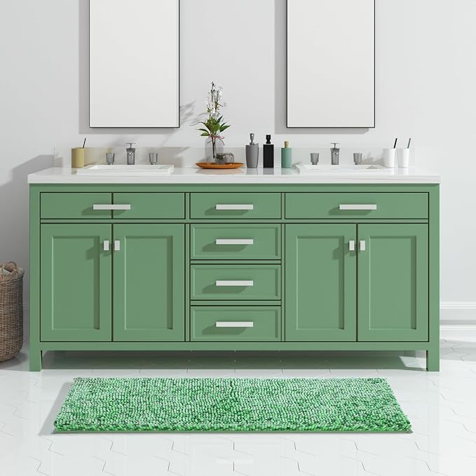 Yimobra Luxury Bathroom Rugs, Extra Soft Chenille Mats - Image 5