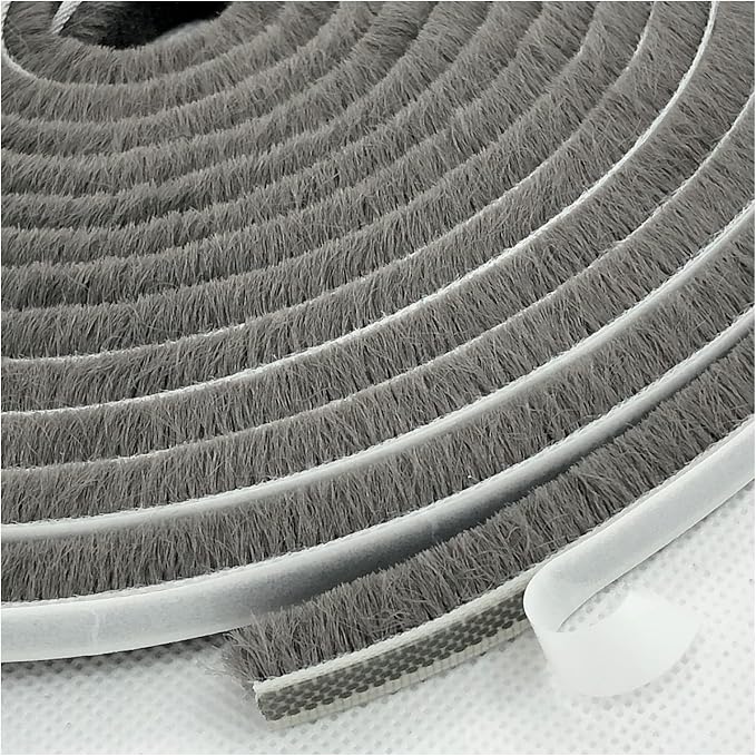 Weather Stripping Brush for Sliding Windows/Doors Frame Side, Pile Self by Zhilokdor