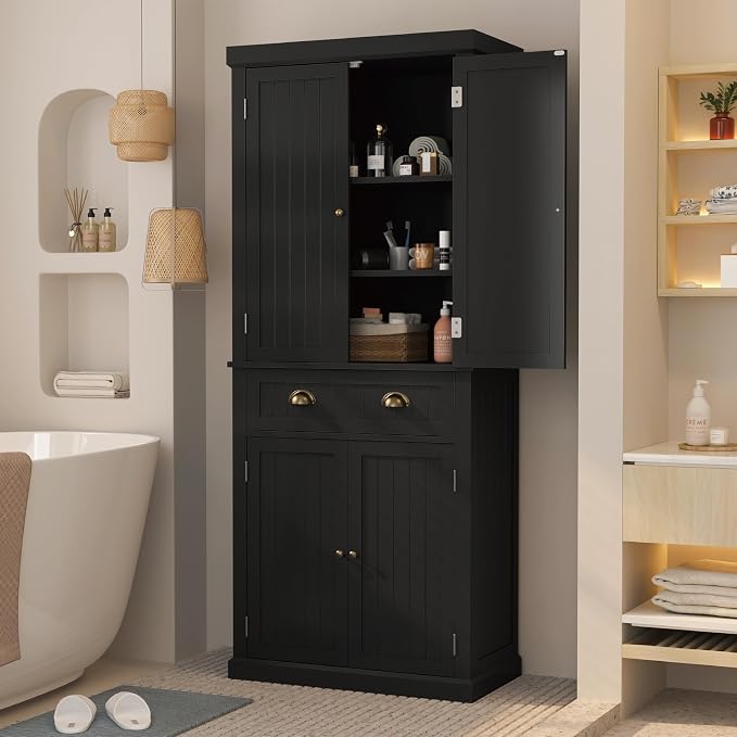 72" Kitchen Pantry, Tall Storage Cabinets - Image 9