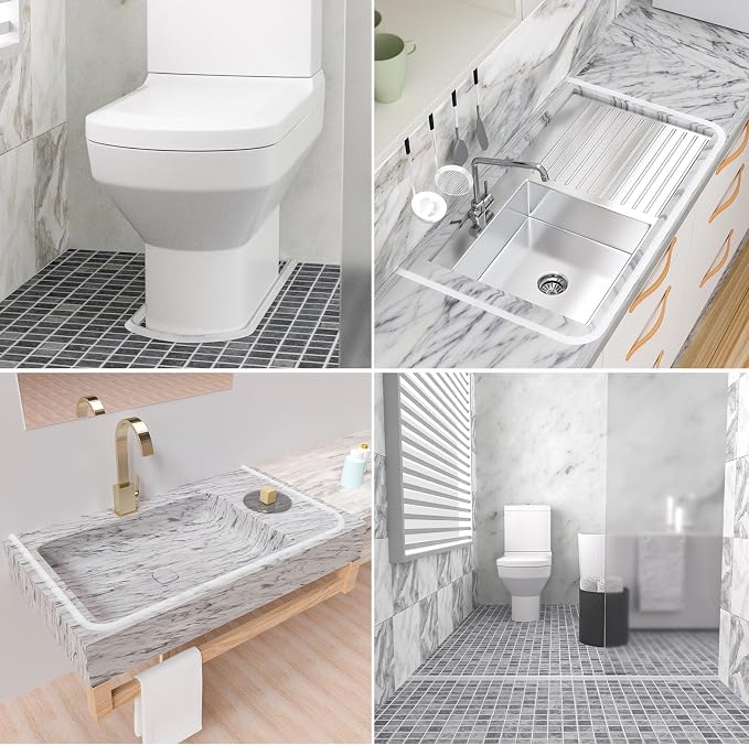Duzzy 75 Inch Collapsible Shower Water Dam, Shower Threshold Water Stopper - Image 5