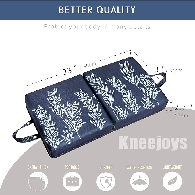 Knee Pads for Men Women Garden Kneeling Pads Extra Thick Knee Pads Memory Foam - Image 2