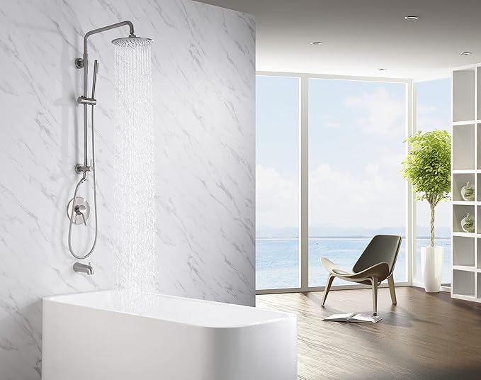 sumerain Brushed Nickel Retrofit Shower Systems - Image 3
