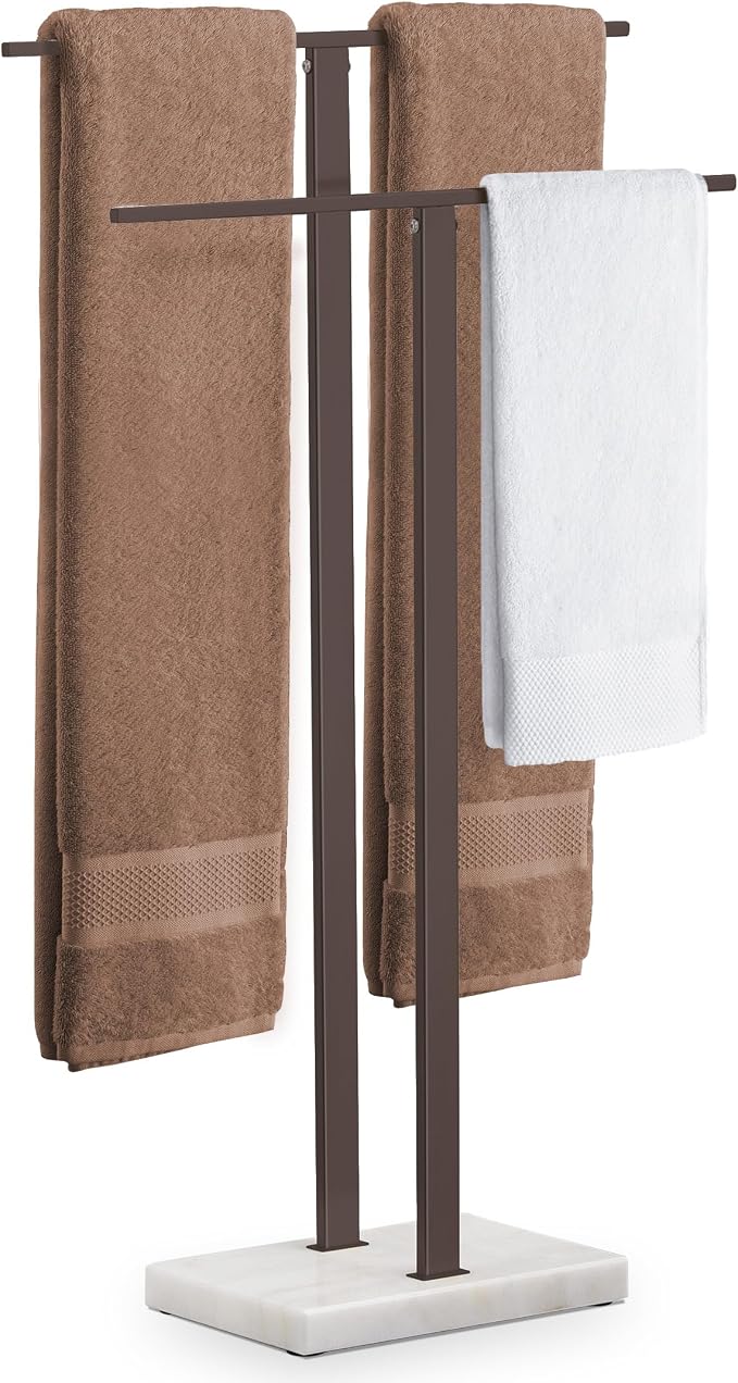 KES Bronze Standing Towel Rack by KES