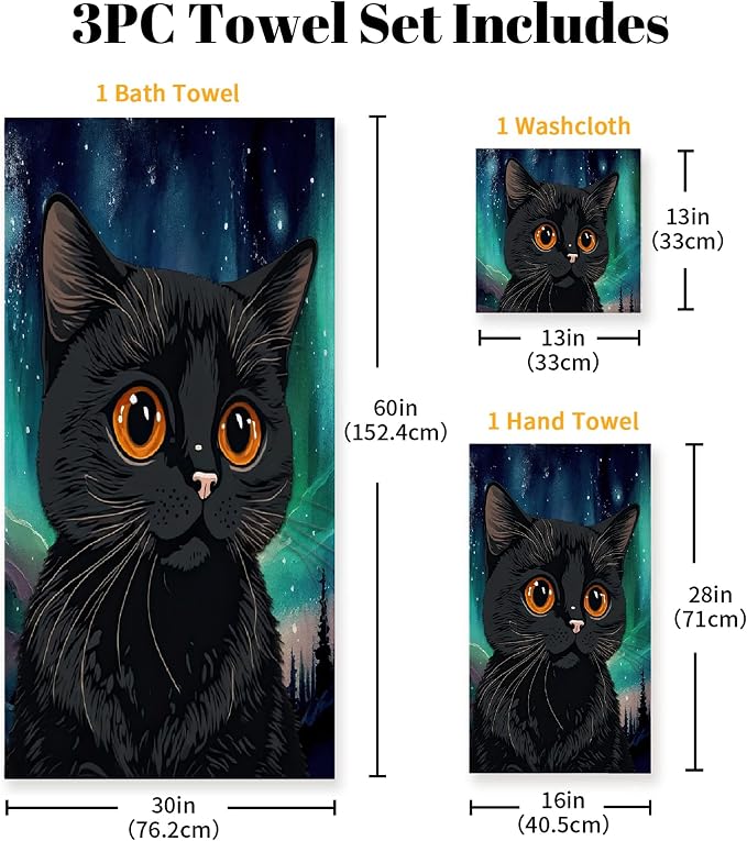 Gaming 3 Piece Towel Bathroom Sets, 1 Bath Towel, 1 Washcloth, 1 Hand Towel - Image 2
