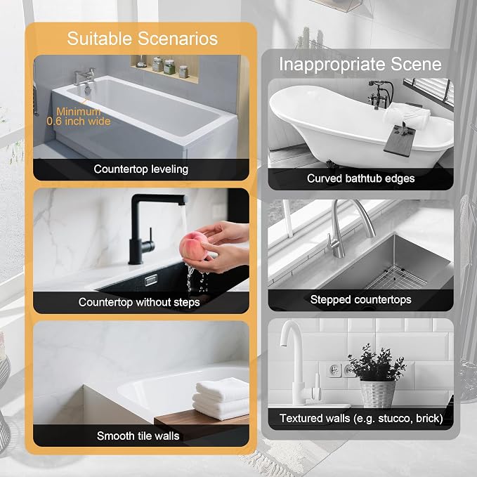 Mofason Silicone Shower Splash Guard, Bathroom Shower Water Guard Can Be Used - Image 4