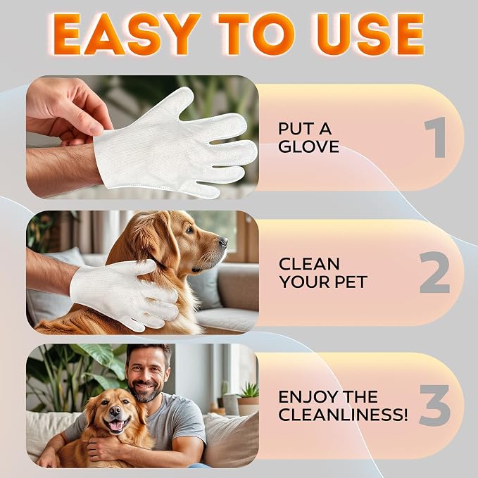 2026 New – Pet Cleaning Glove Wipes - Image 2