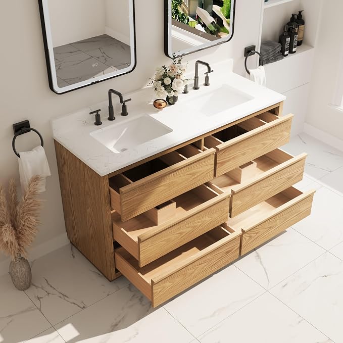 WELLFOR 60" Bathroom Vanity - Image 9