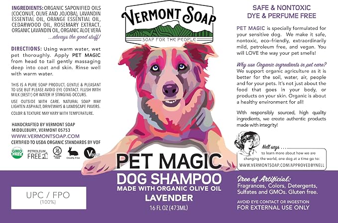 VERMONT SOAP Organics Pet Shampoo - Image 8