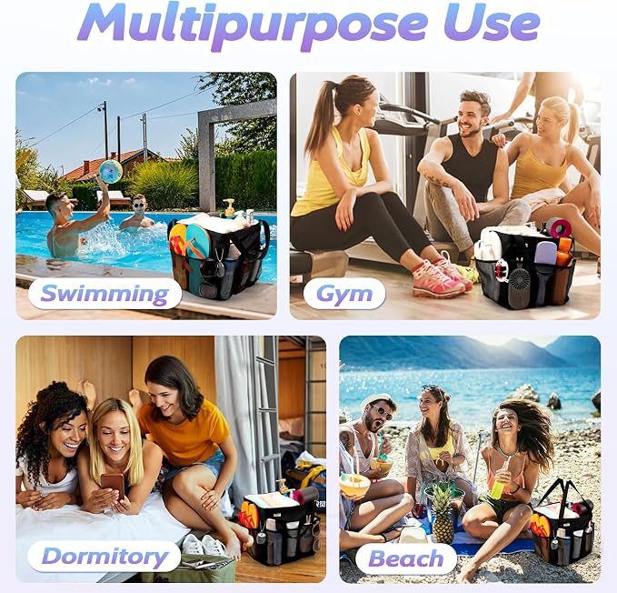 Mesh Shower Caddy Portable, Dorm Room Essentials - Image 6