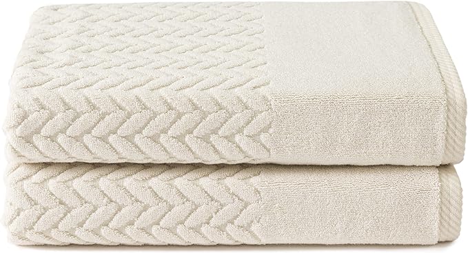 Texere 100% Organic Cotton Jacquard 650 GSM Premium Bath Towel Sets by TexereSilk