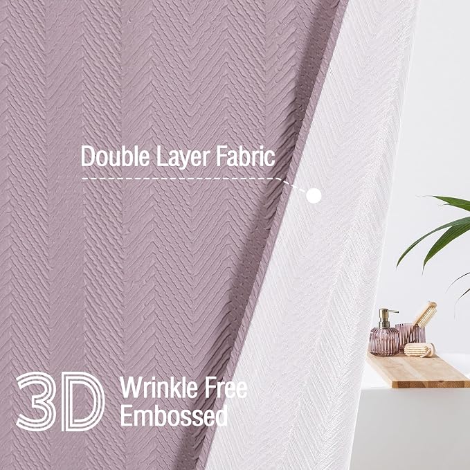 Gibelle Lavender Purple Shower Curtain - Image 3