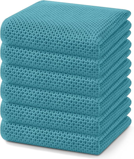 Homaxy 100% Cotton Waffle Weave Kitchen Dish Towels, Ultra Soft Absorbent Quick by Homaxy