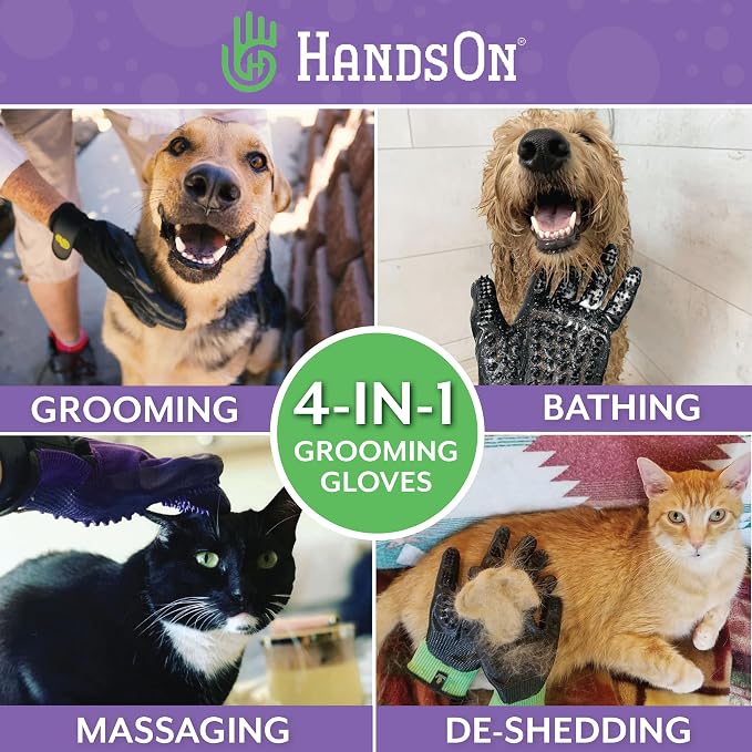 HandsOn Pet Grooming Gloves - Image 2