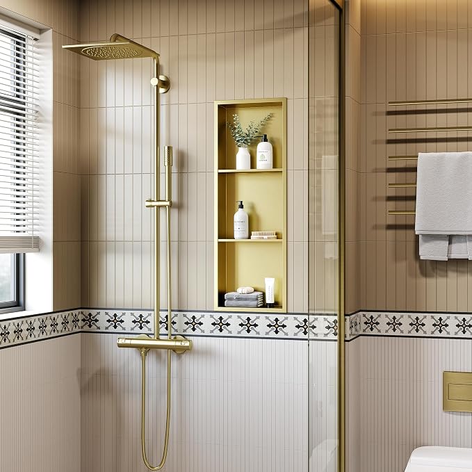 Neodrain Stainless Steel Shower Niche, NO Tile Needed Recessed Shelf - Image 2