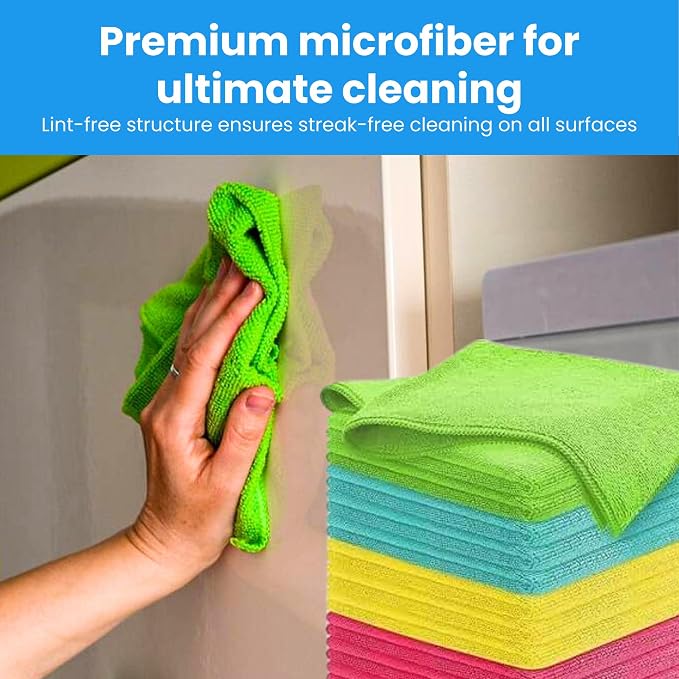 Microfiber Cleaning Cloth 12 Pack - Image 2