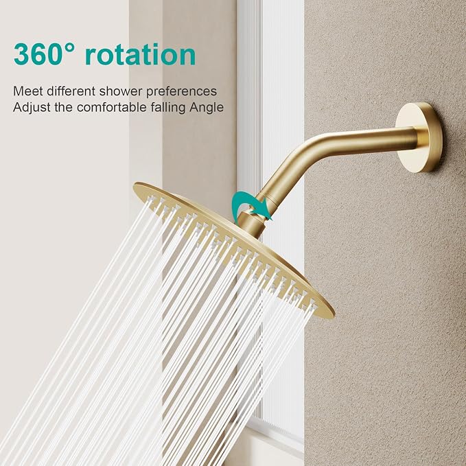 All Metal Rain Shower Head - Image 7