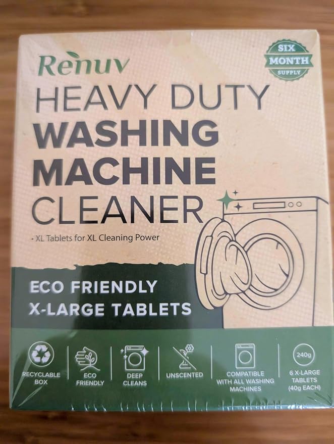 Renuv Heavy Duty Washing Machine Cleaner Descaler Tablets - Image 7