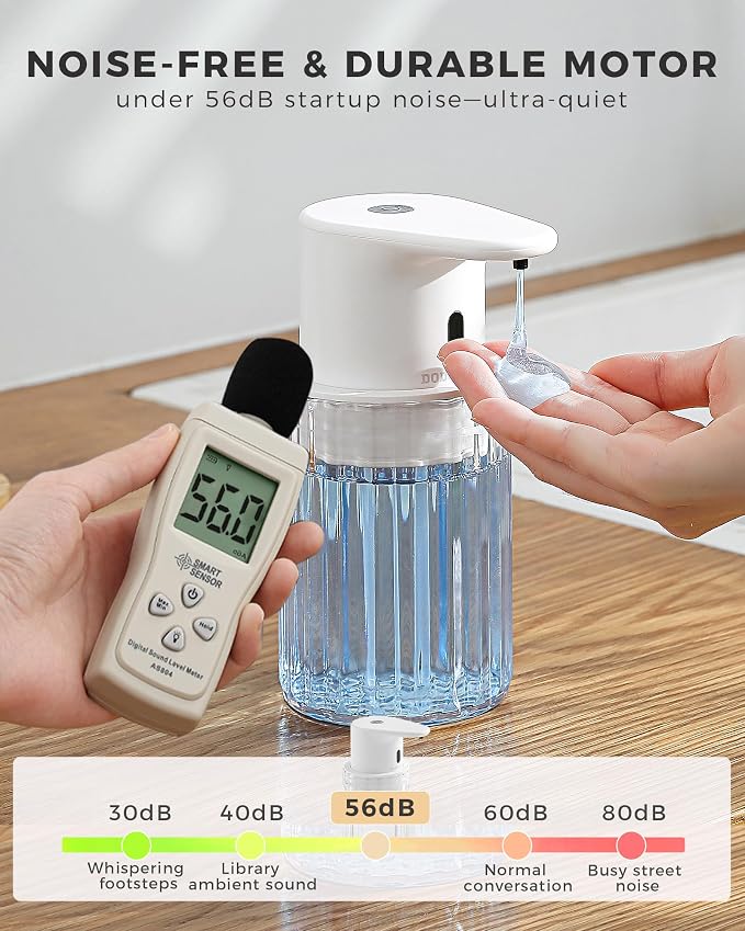 Automatic Liquid Soap Dispenser Touchless, 10oz/300ml Rechargeable, 3 - Image 6