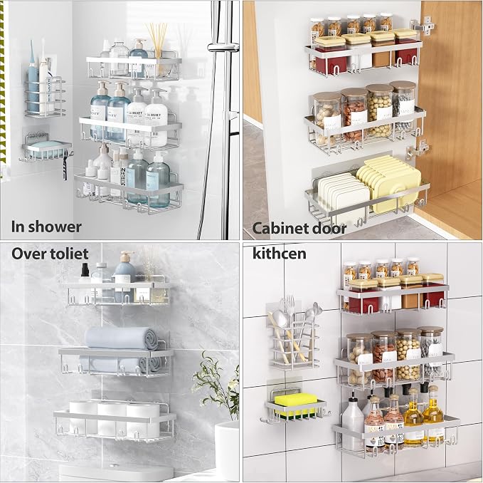 10 Pack Shower Caddy Organizer Rack Shelf - Image 3