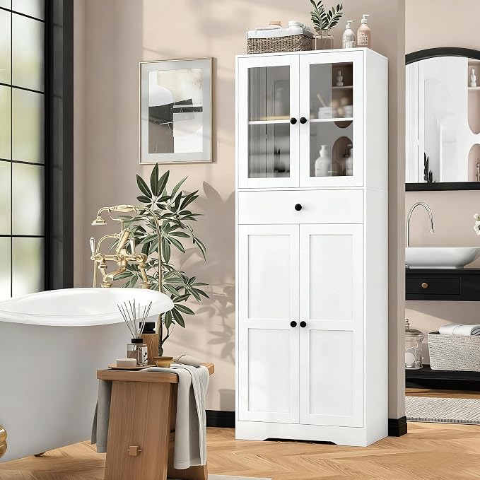 Tall Bathroom Storage Cabinet by lavyga