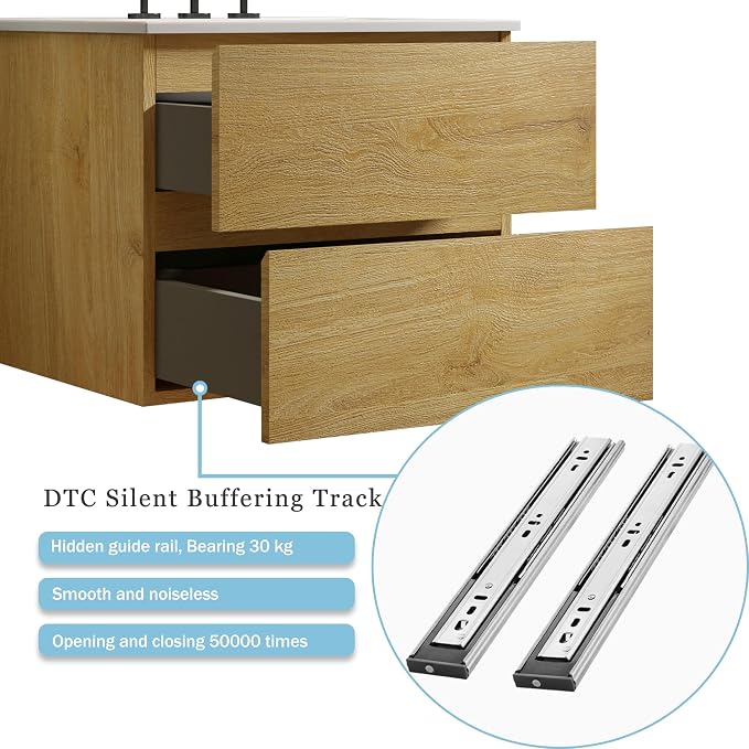 TIA Wall Mounted Floating Bathroom Vanity - Image 5