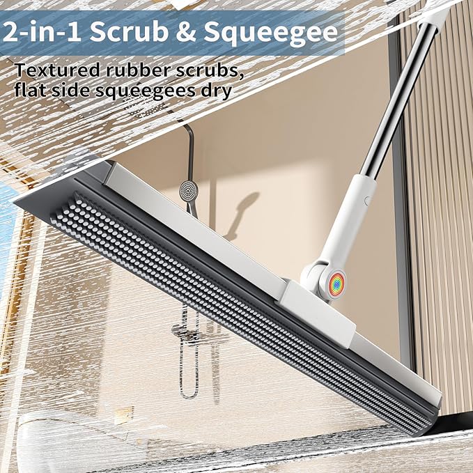Squeegee Broom for Floor, Rubber Silicone Magic Broom - Image 2