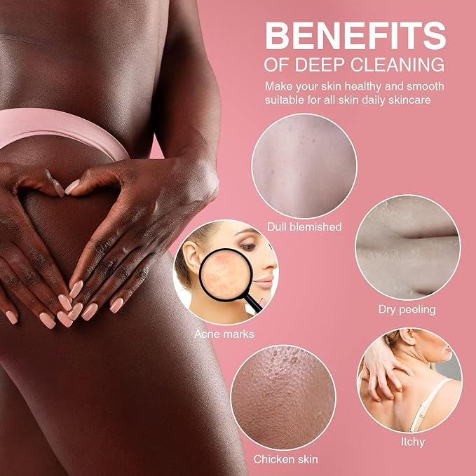 UJFQBH African Net Sponge African Net Long Net Bath Sponge Exfoliating Shower - Image 4