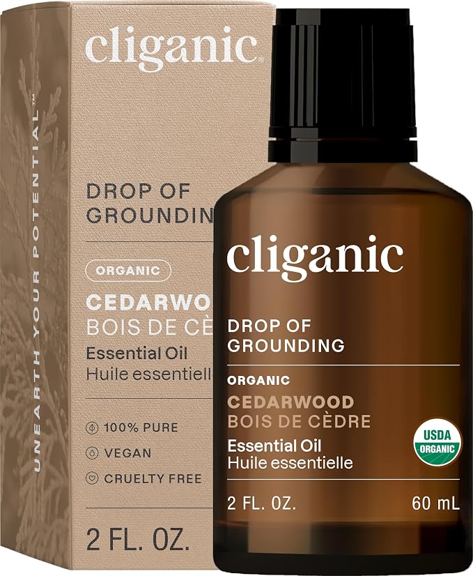 Cliganic Organic Cedarwood Essential Oil by Cliganic