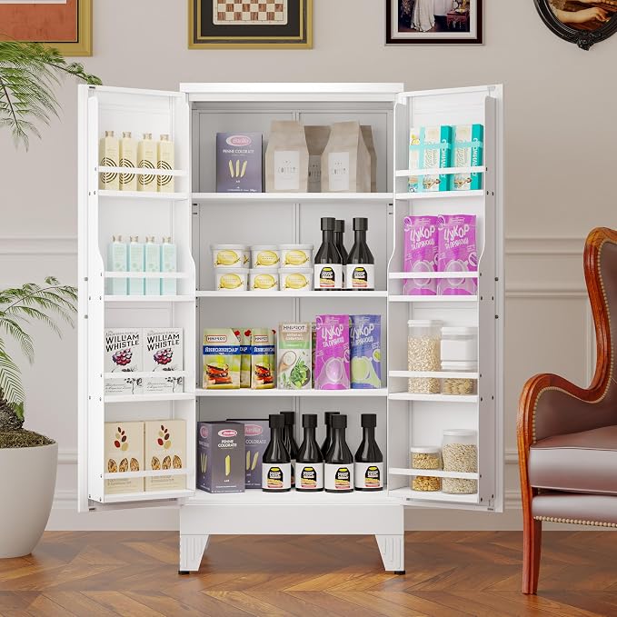 Metal Kitchen Pantry Cabinet, Storage Cabinets - Image 3