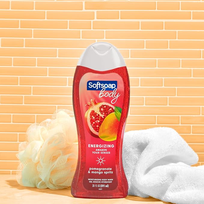 Softsoap Body Wash, Pomegranate & Mango Spritz Body Wash, 20 Fl Oz - Image 2