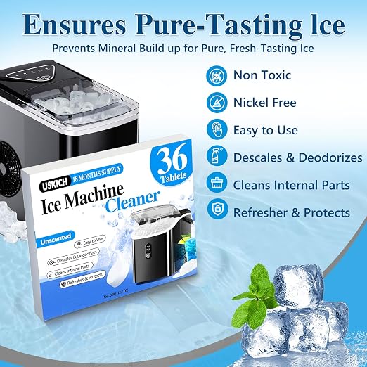 Ice Machine Cleaner Descaler Tablets-36Pack Ice Maker Cleaner Compatible - Image 6