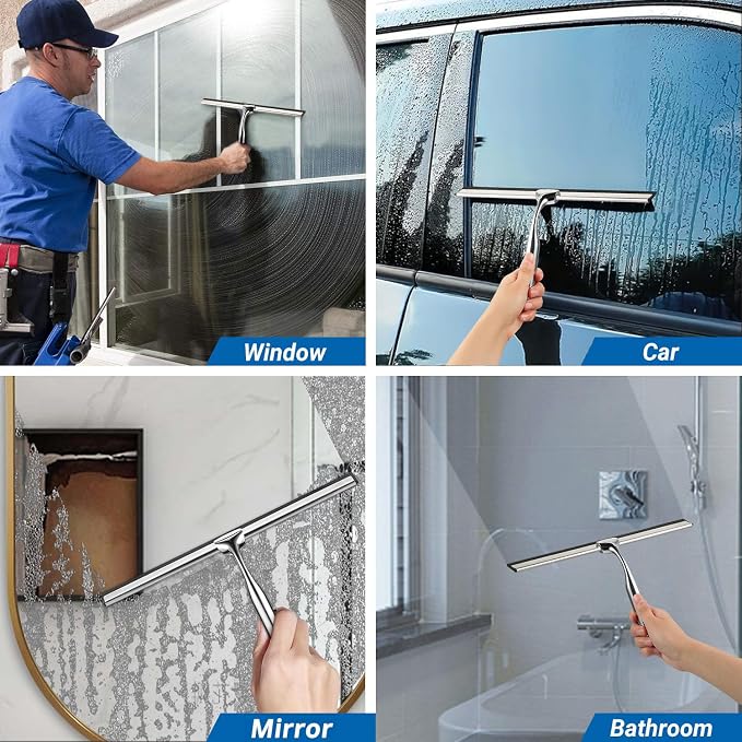 ecooe Stainless Steel Shower Squeegee - Image 8