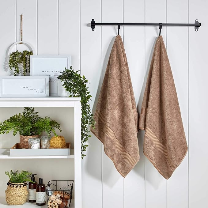 Christy Supreme Hygro 6 Piece Towel Set | Mocha | 100% Luxury Supima Cotton | - Image 4
